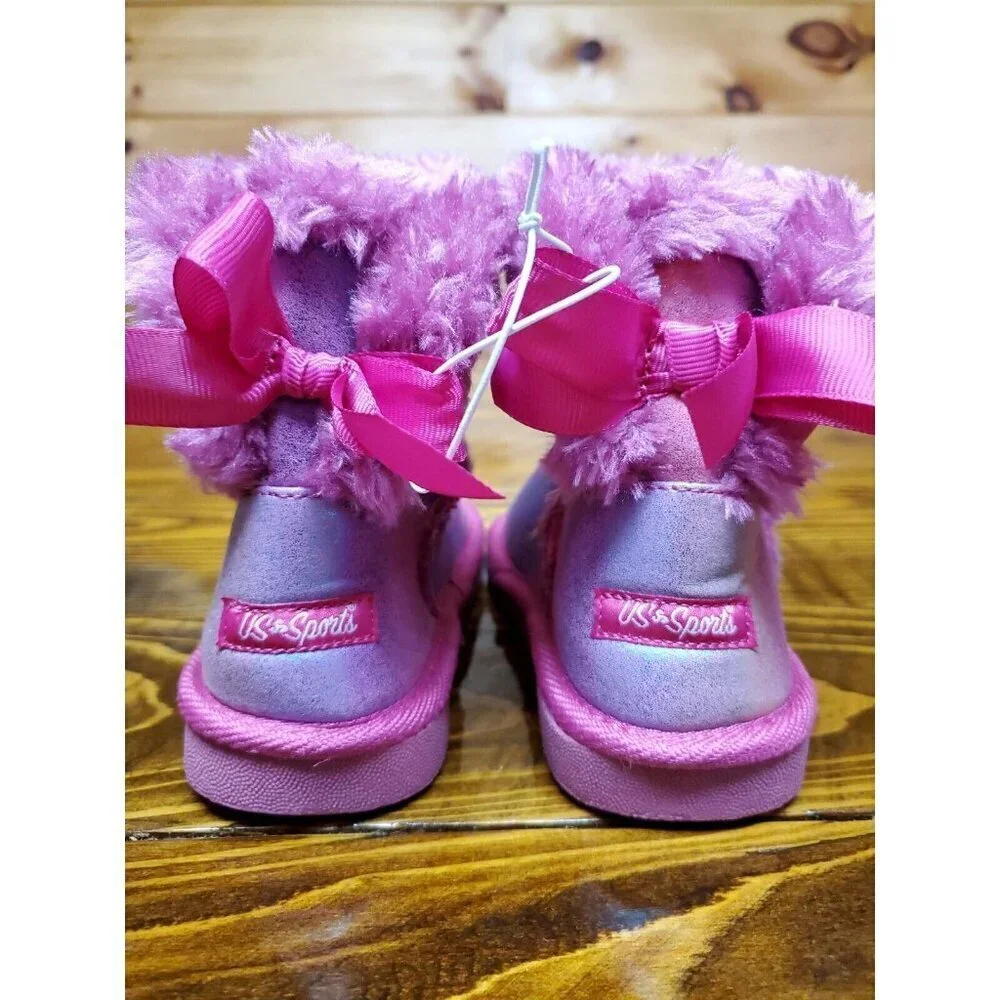 Brand New - US & Sports- Little Girls Pink Toddler Boots Size 9